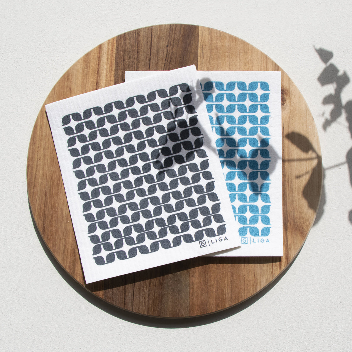 Liga x Hornsea ECO Set of 2 Dishcloths - Geometric