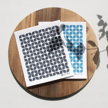 Liga x Hornsea ECO Set of 2 Dishcloths - Geometric