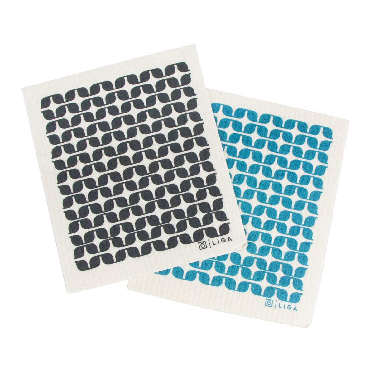 Liga x Hornsea ECO Set of 2 Dishcloths - Geometric