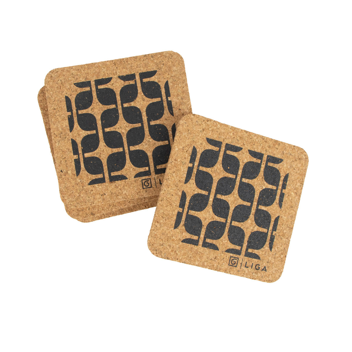 Liga x Hornsea Square Coaster Set of 4 - Geometric