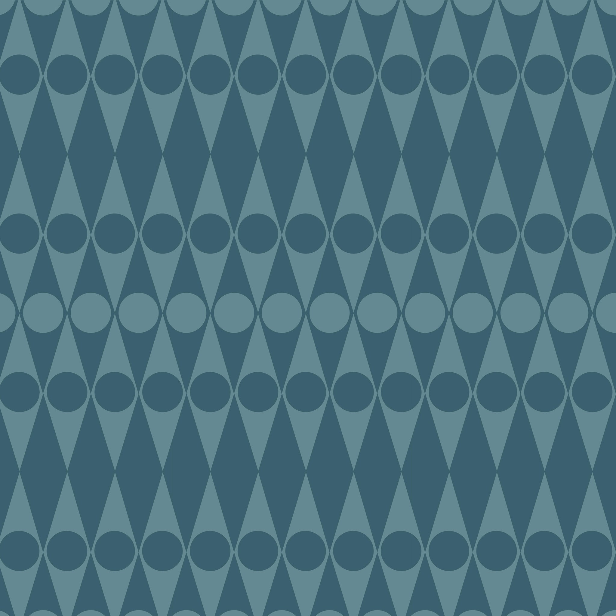 Hornsea Wallpaper - Harlequin Blue