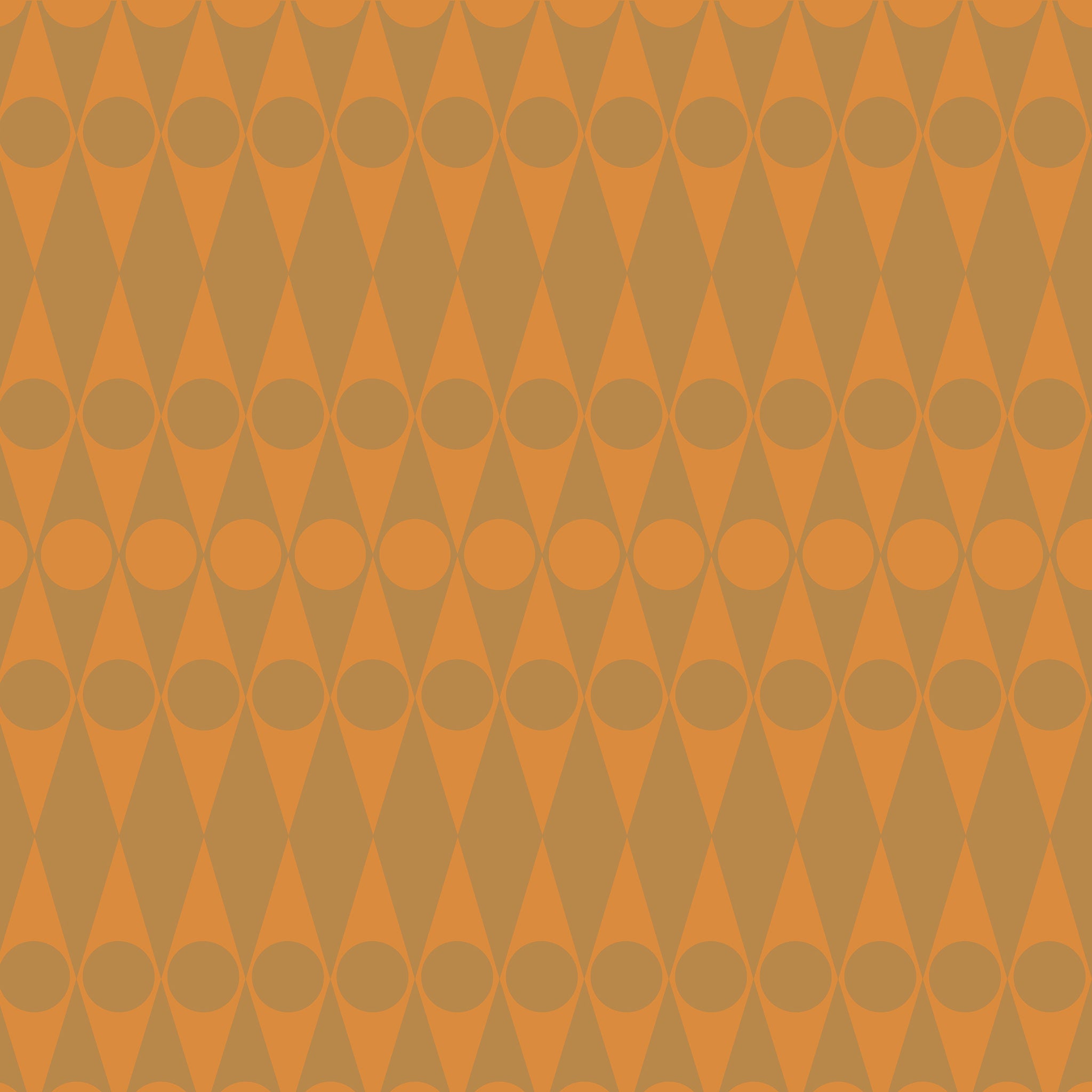 Hornsea Wallpaper - Harlequin Terracotta/Brown