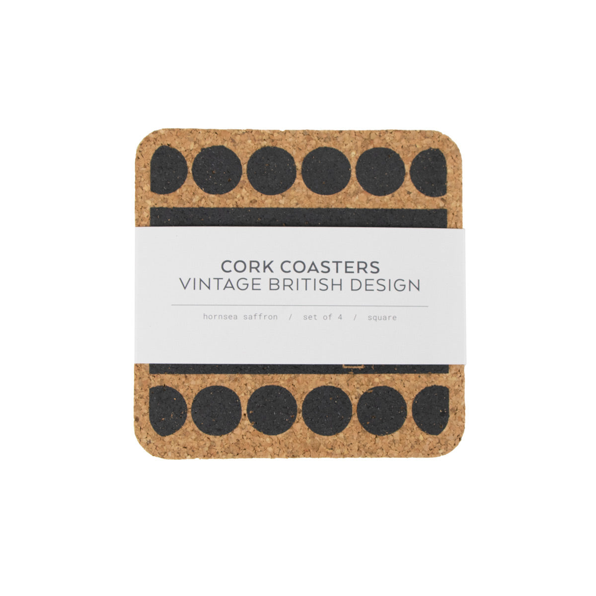 Liga x Hornsea Square Coaster Set of 4 - Saffron
