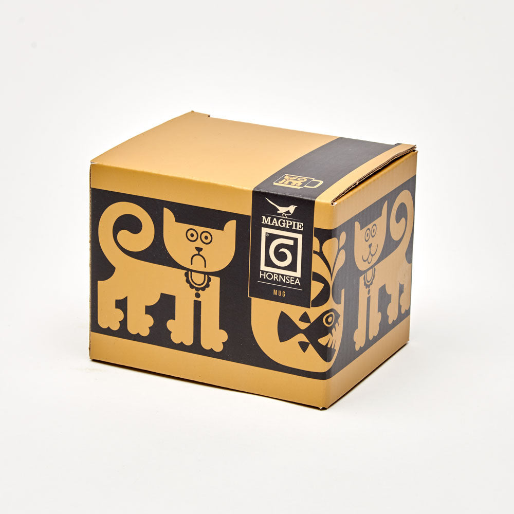 Magpie x Hornsea Mug - Cat & Pirhana Chartreuse