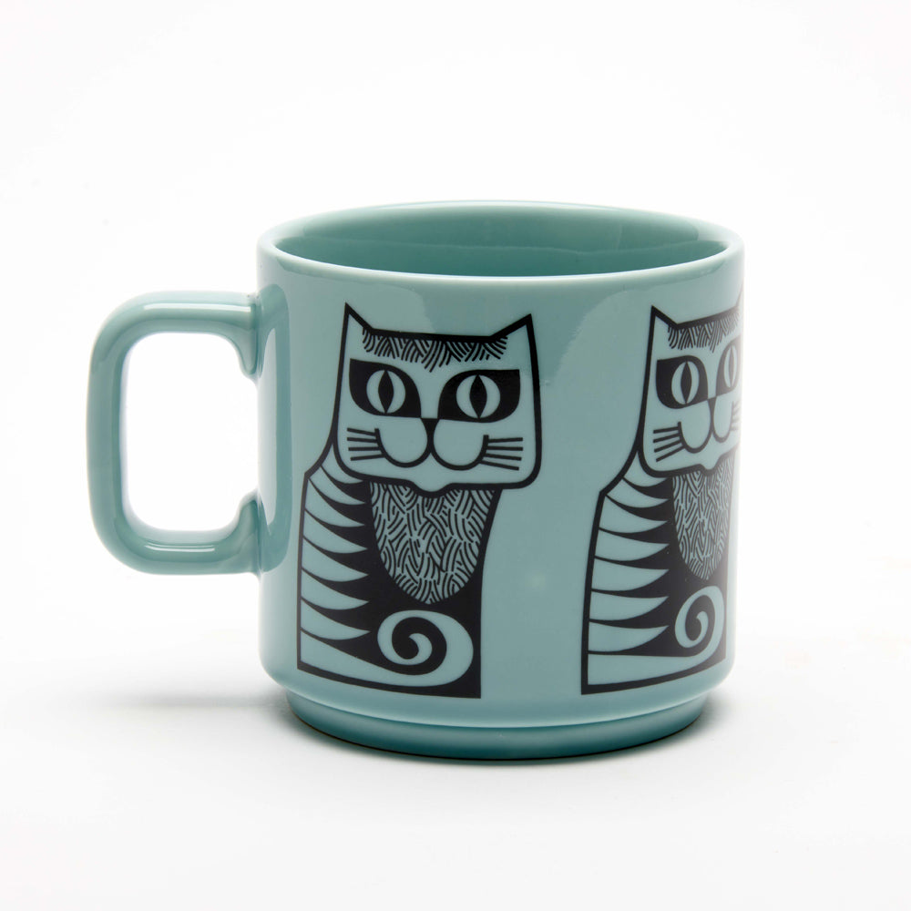 Magpie x Hornsea Mug - Cat teal